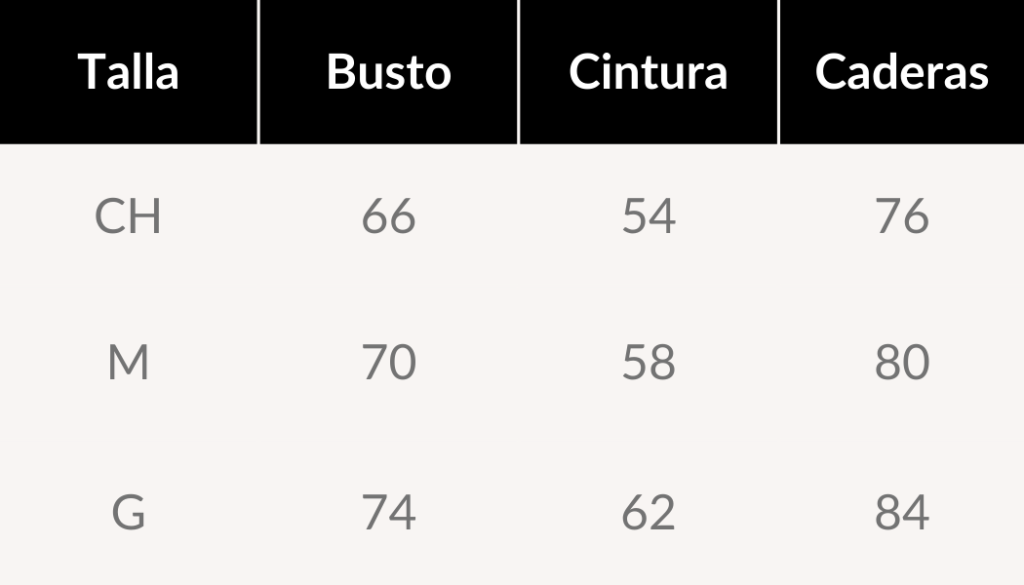 guía de tallas backless jumpsuit largo