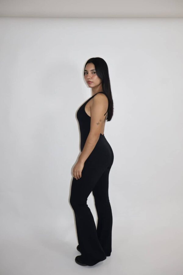 jumpsuit largo negro